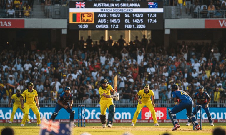 Australian Men’s Cricket Team vs Sri Lanka National Cricket Team Match Scorecard