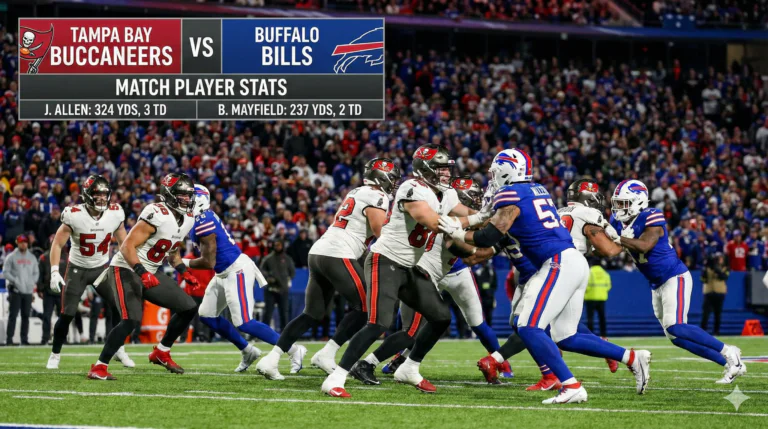 Tampa Bay Buccaneers vs Buffalo Bills Match Player Stats