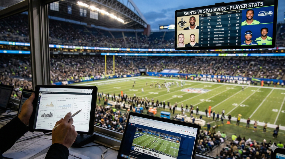 New Orleans Saints vs Seahawks Match Player Stats