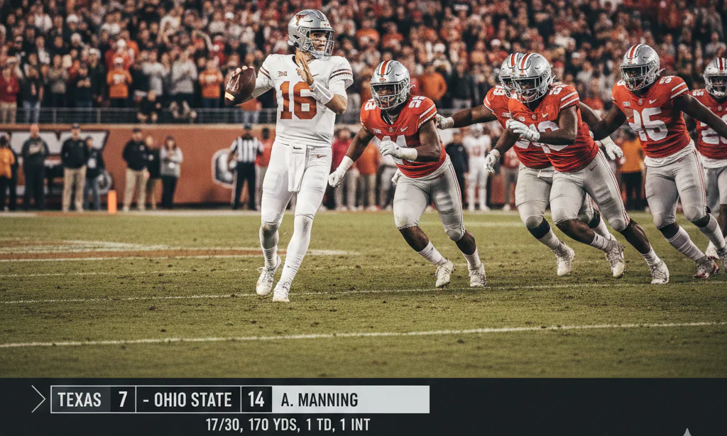 Texas Longhorns vs Ohio State Buckeyes A Player Stats