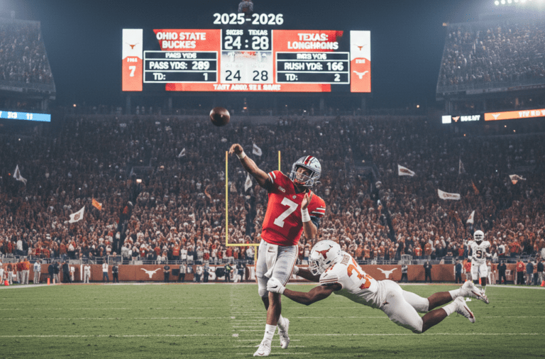 “ohio state buckeyes football vs texas longhorns football match player stats