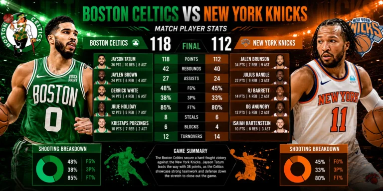 Celtics vs Knicks Player