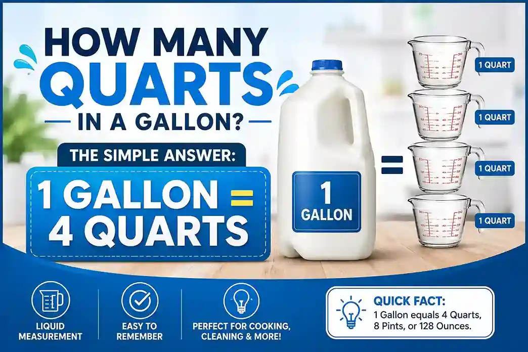 how many quarts in a gallon